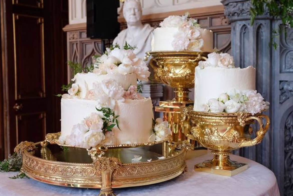 Veja detalhes do bolo de casamento do príncipe Harry e Meghan Markle