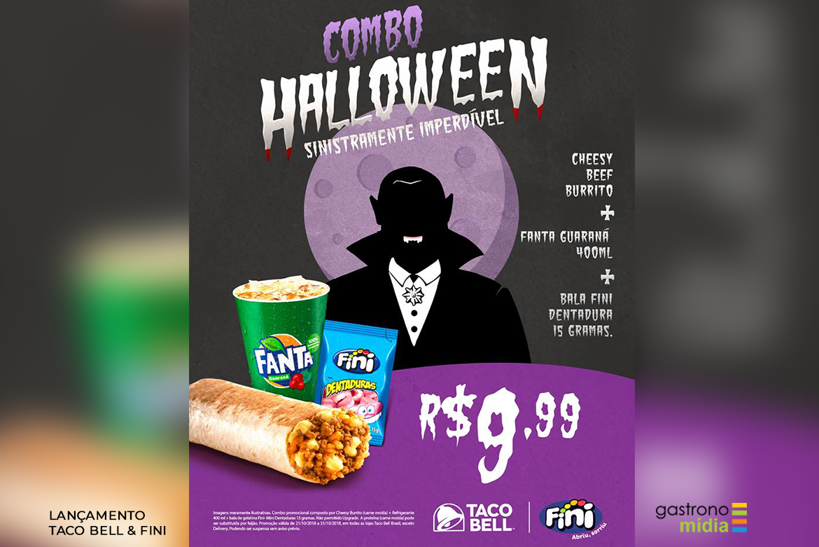 Taco Bell e Fini criam combo Halloween por apenas R$9,99
