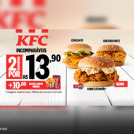 KFC vai pra cima dos concorrentes com 2 sanduíches por R$13,90